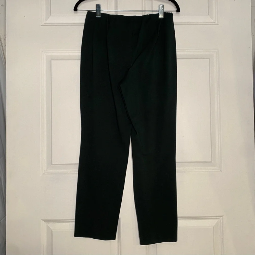 J. Jill Ponte Knit Slim Leg Pull On Pants Deep Green Color Size Petite Small